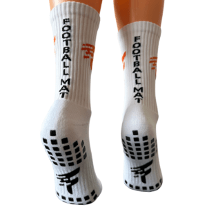 Piłkarskie skarpety antypoślizgowe białe