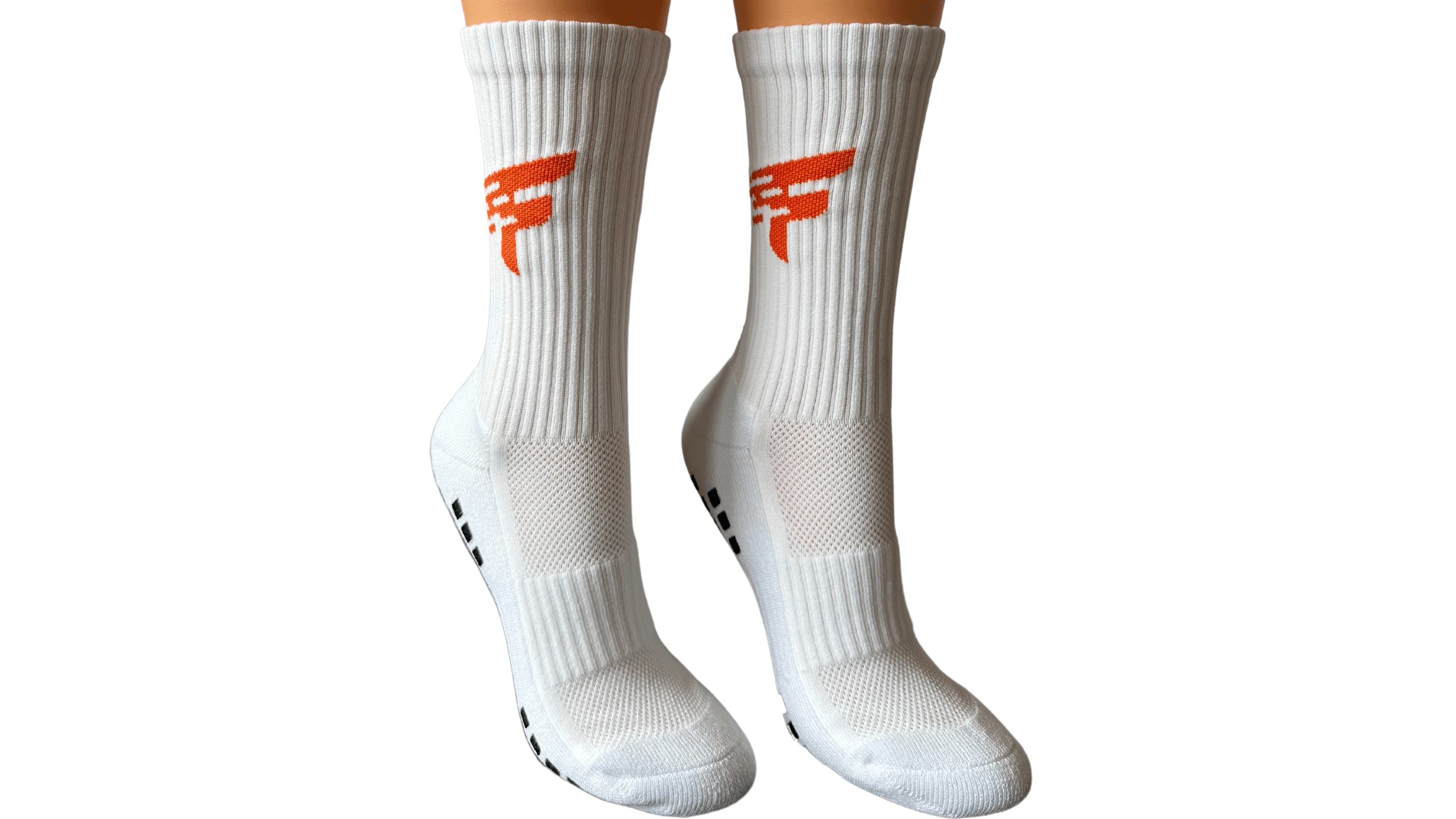 Piłkarskie skarpety antypoślizgowe białe