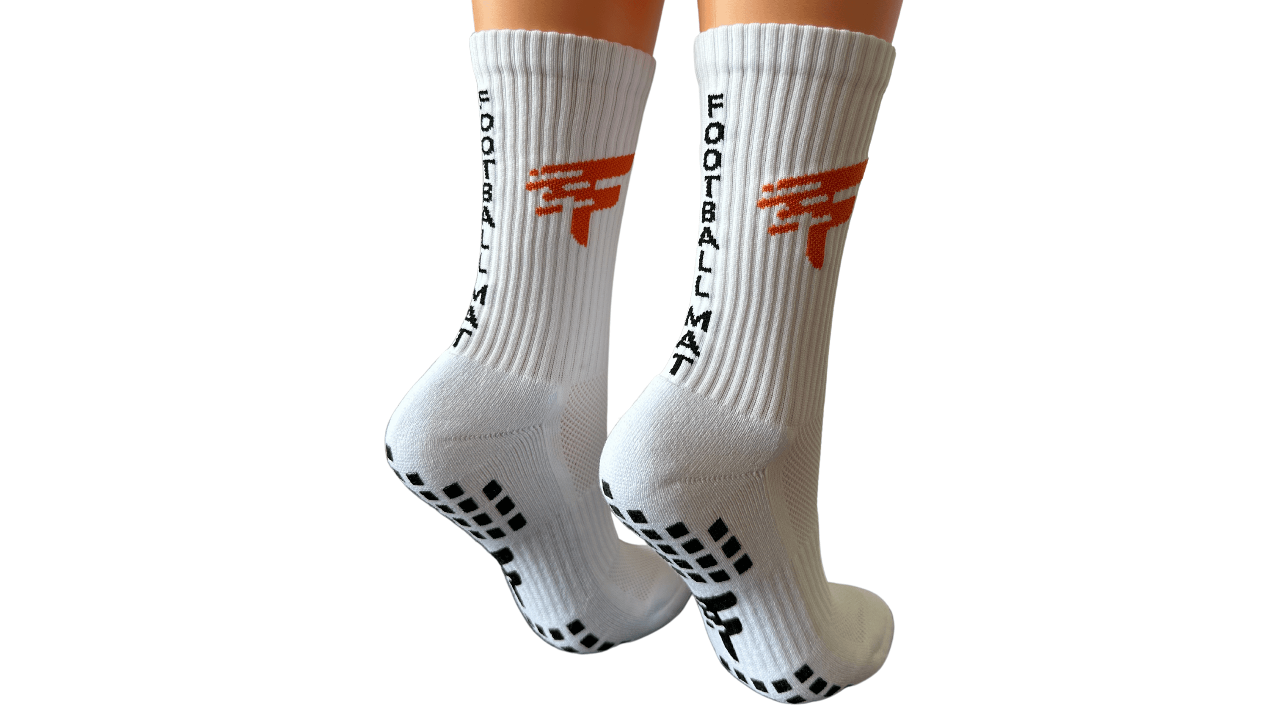 Piłkarskie skarpety antypoślizgowe białe